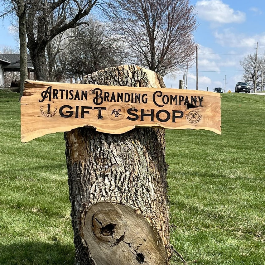 Artisan Branding Company retail gift store and workshop. Specializing in laser engraving and custom woodworking.