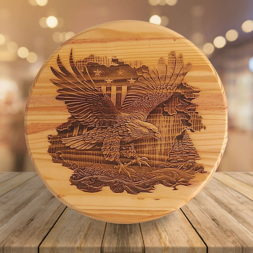 Handcrafted home wall decor by Artisan Branding Company. Eagle