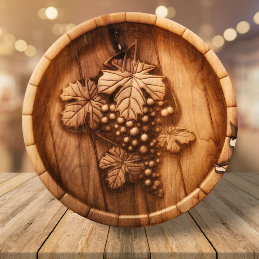 Handcrafted home wall decor by Artisan Branding Company. Grapes