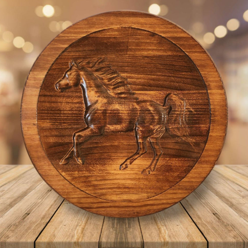 Handcrafted home wall decor by Artisan Branding Company. Horse