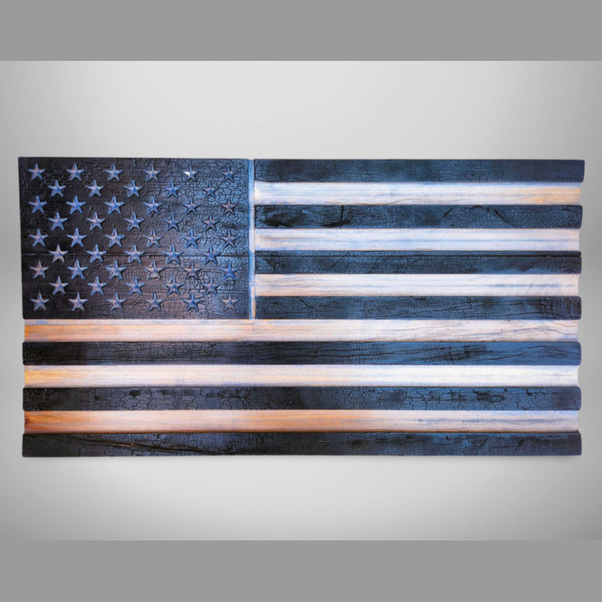Handcrafted home wall decor by Artisan Branding Company.  Flag Color