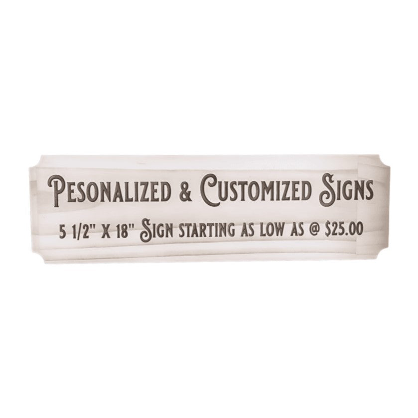 Personalized and custom business signs at Artisan Branding Company.