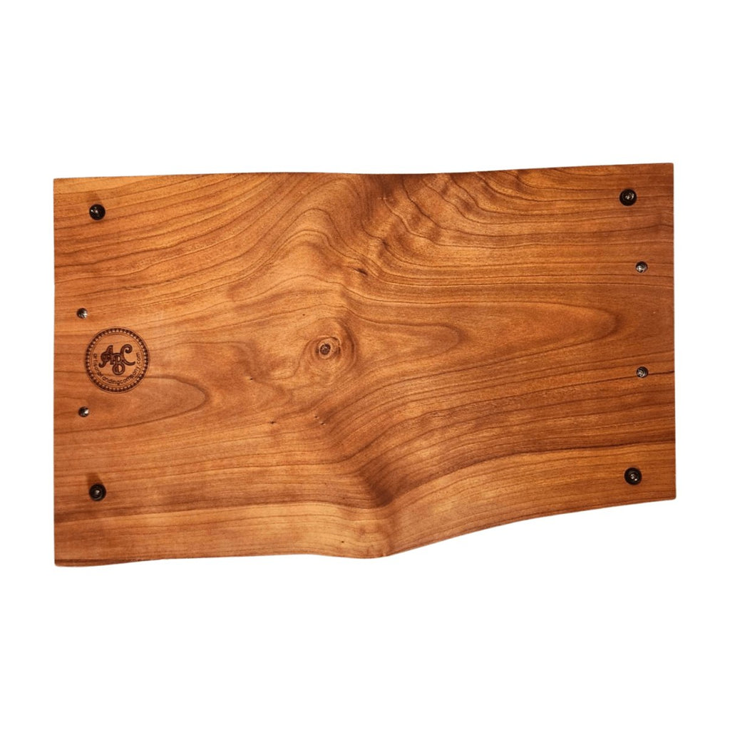 Black Cherry Live Edge Serving Tray w/Handles 16" Length at Artisan Branding Company