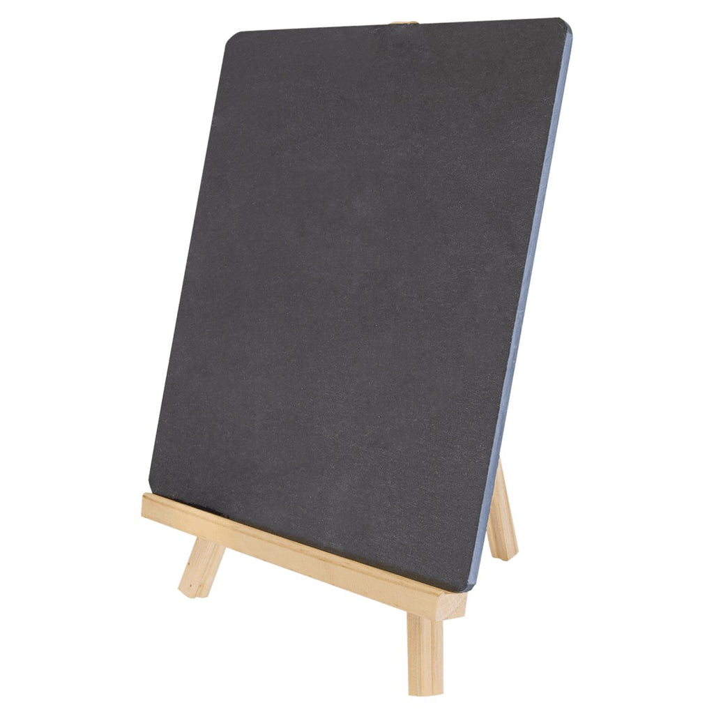 Easel Decor 8 1/4" x 9 1/2" -Wood/Slate at Artisan Branding Company