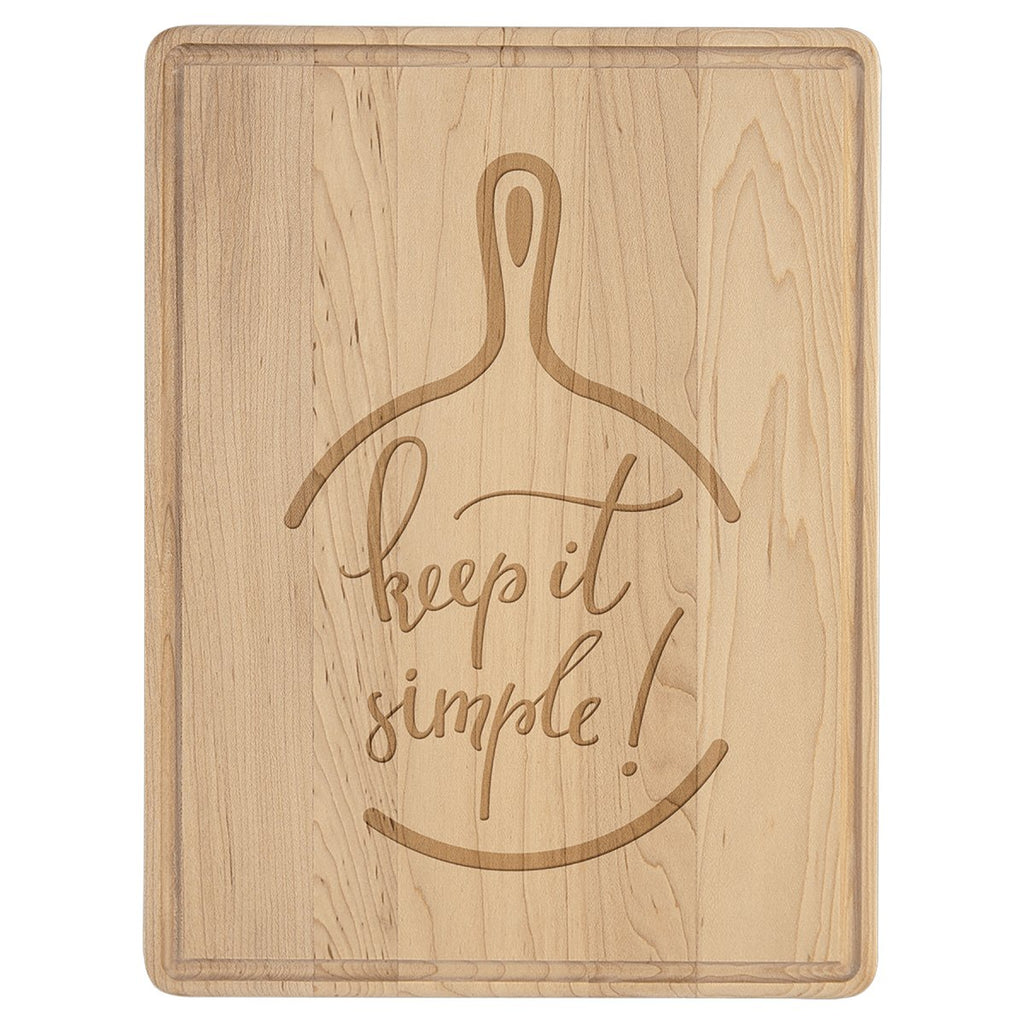 Maple Cutting Board w/Drip Ring 9" x 6" at Artisan Branding Company