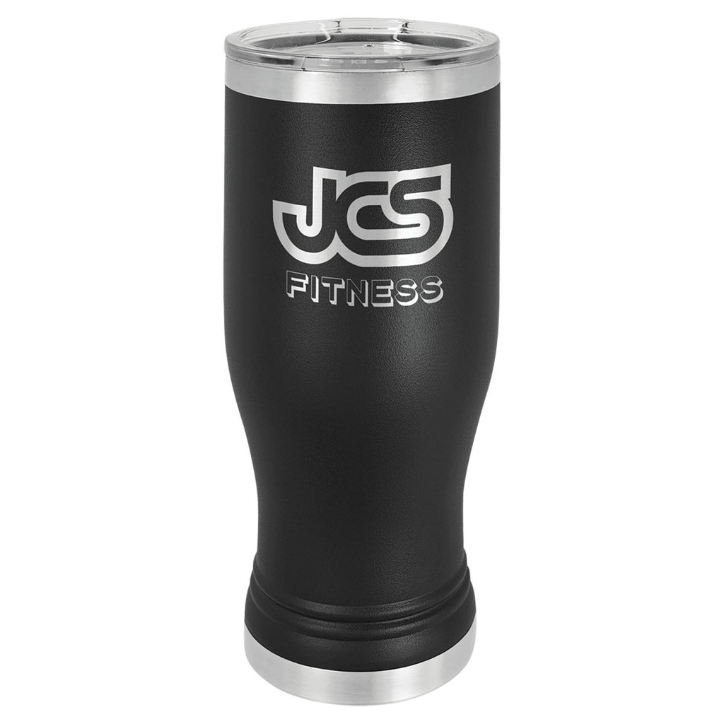 Pilsner Tumbler w/Clear Lid 20oz -Polar Camel Black at Artisan Branding Company