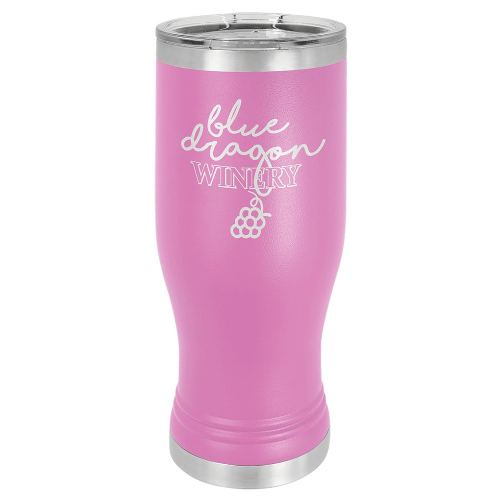 Pilsner Tumbler w/Clear Lid 20oz -Polar Camel Light Purple at Artisan Branding Company