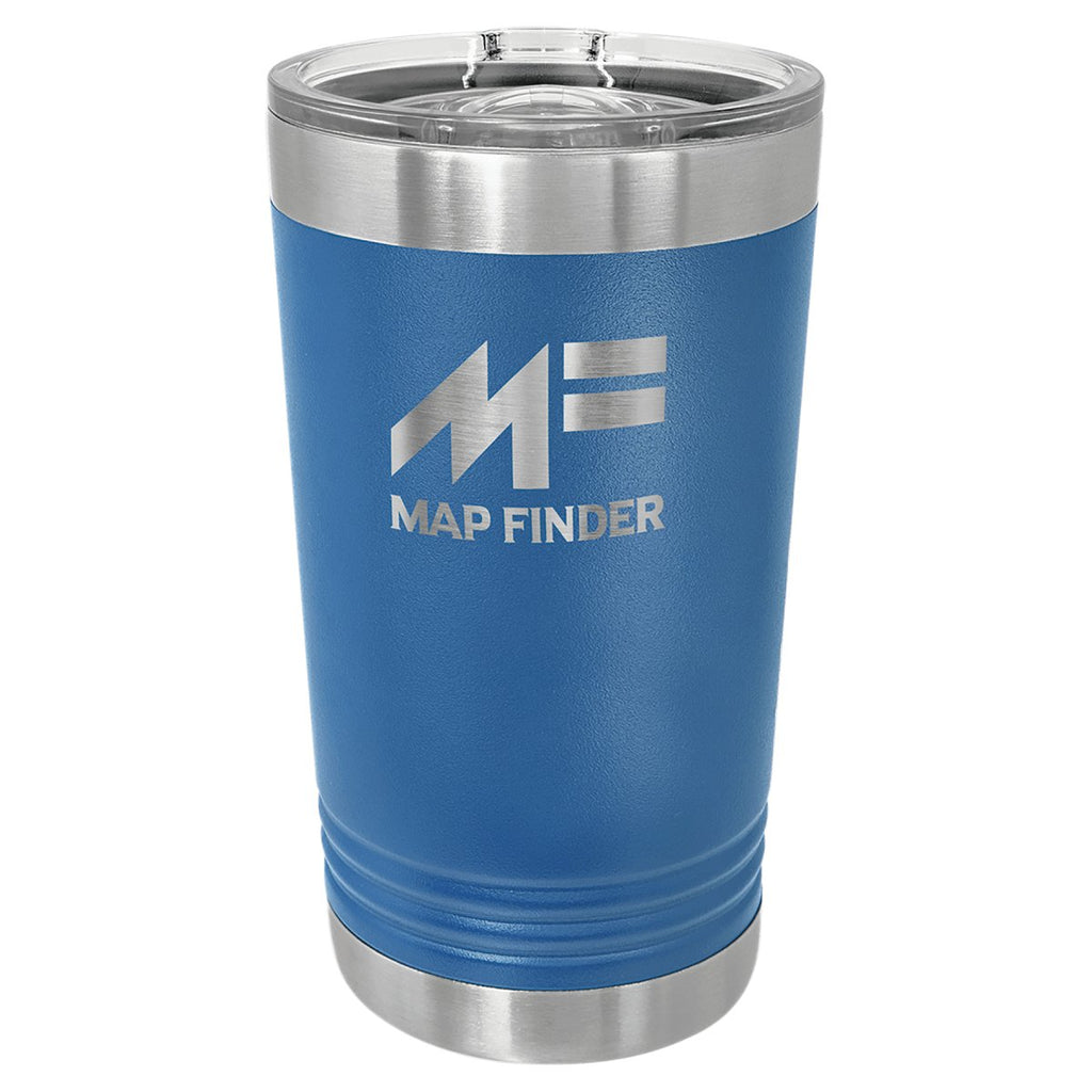 Pint Tumbler w/Slider Lid 16oz -Polar Camel Royal Blue at Artisan Branding Company