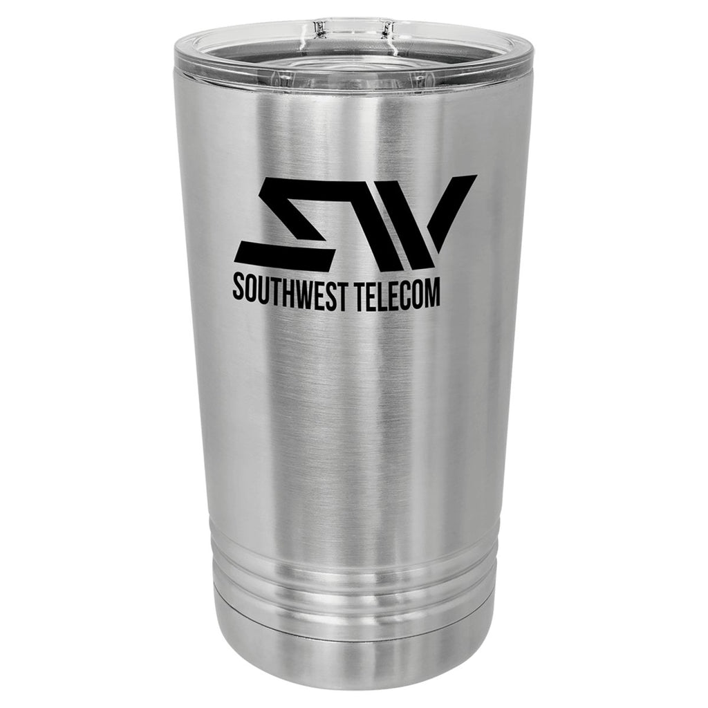 Pint Tumbler w/Slider Lid 16oz -Polar Camel Stainless Steel at Artisan Branding Company