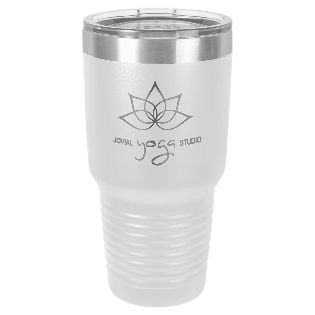 Ringneck Tumbler w/Slider Lid 30oz -Polar Camel White at Artisan Branding Company