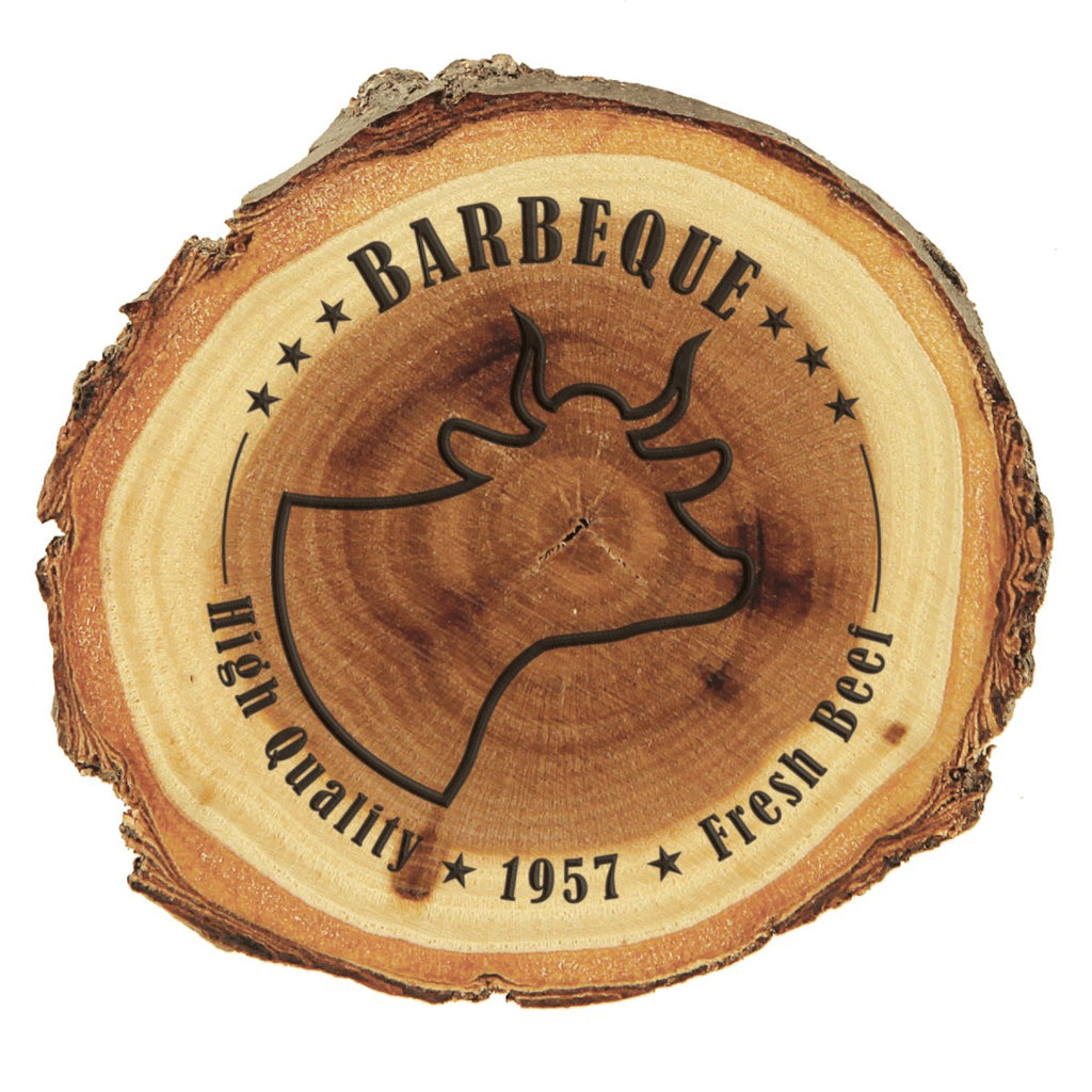 Round Old West Log Magnet 3" -Elmwood at Artisan Branding Company