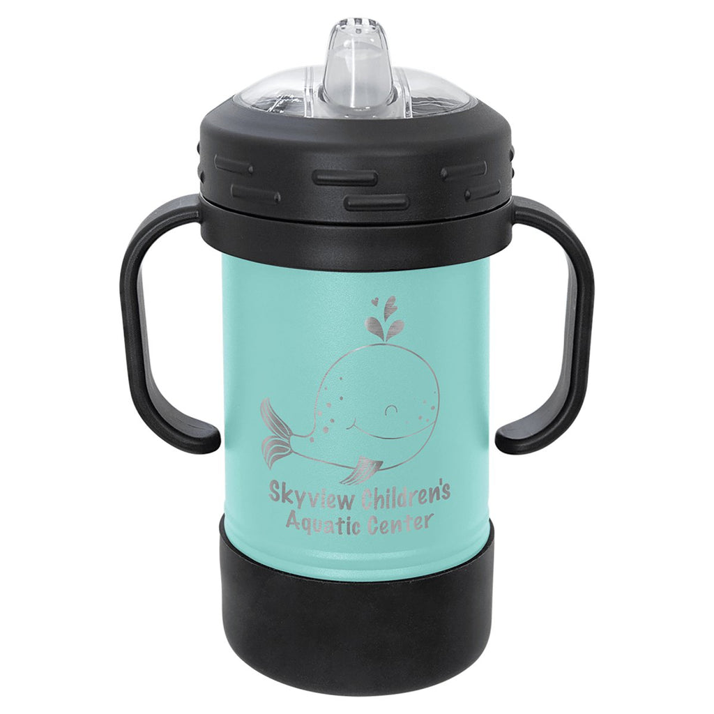 Sippy Cup Tumbler w/Handles 10oz -Polar Camel Teal at Artisan Branding Company