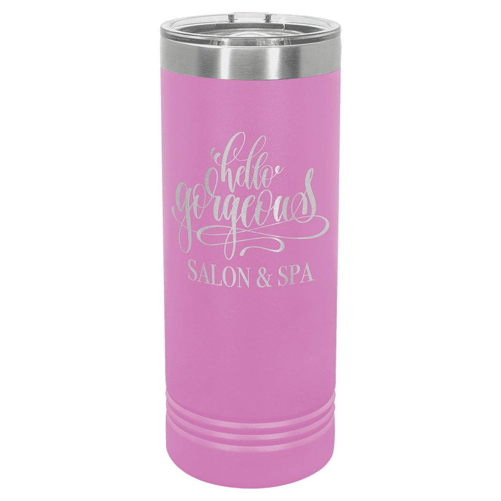 Skinny Tumbler w/Slider Lid 22oz -Polar Camel Light Purple at Artisan Branding Company