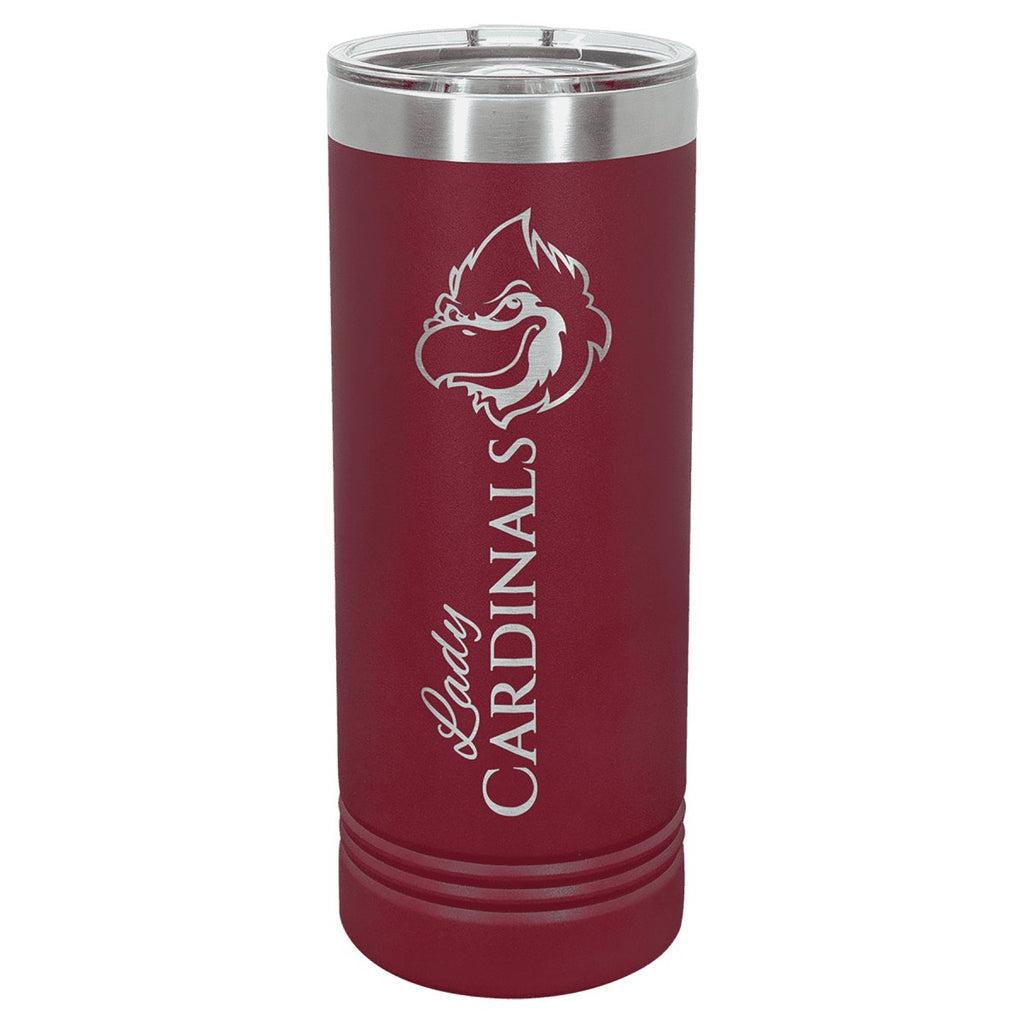 Skinny Tumbler w/Slider Lid 22oz -Polar Camel Maroon at Artisan Branding Company