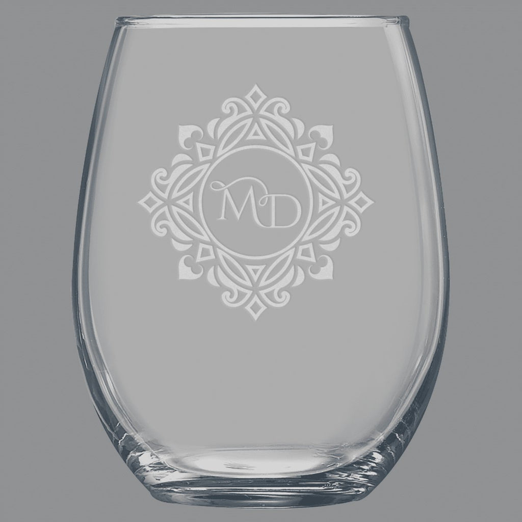 Stemless Wine Glass 15oz -Polar Camel at Artisan Branding Company