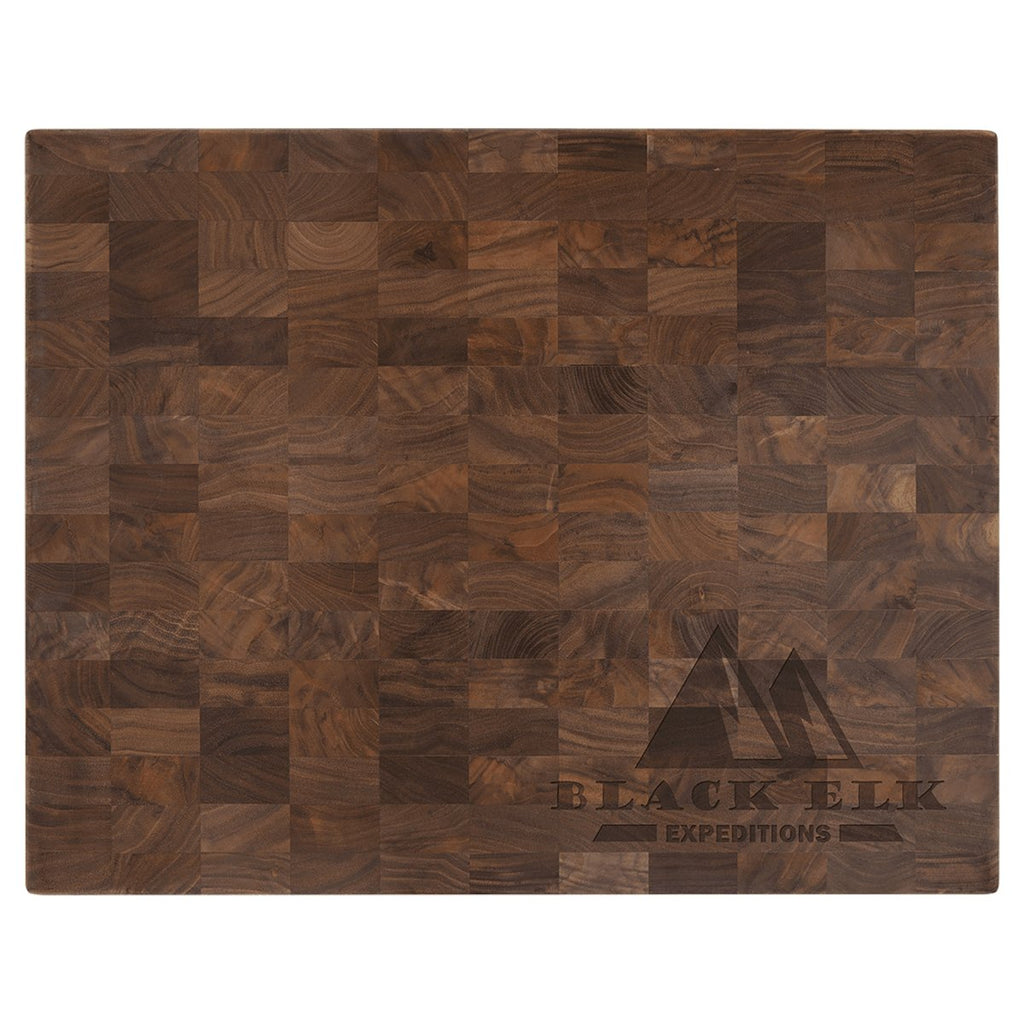 Walnut Butcher Block Cutting Board 16" x 13" at Artisan Branding Company