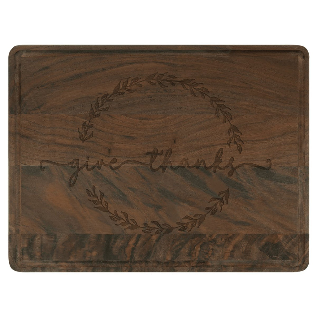 Walnut Cutting Board w/Drip Ring 9" x 6" at Artisan Branding Company